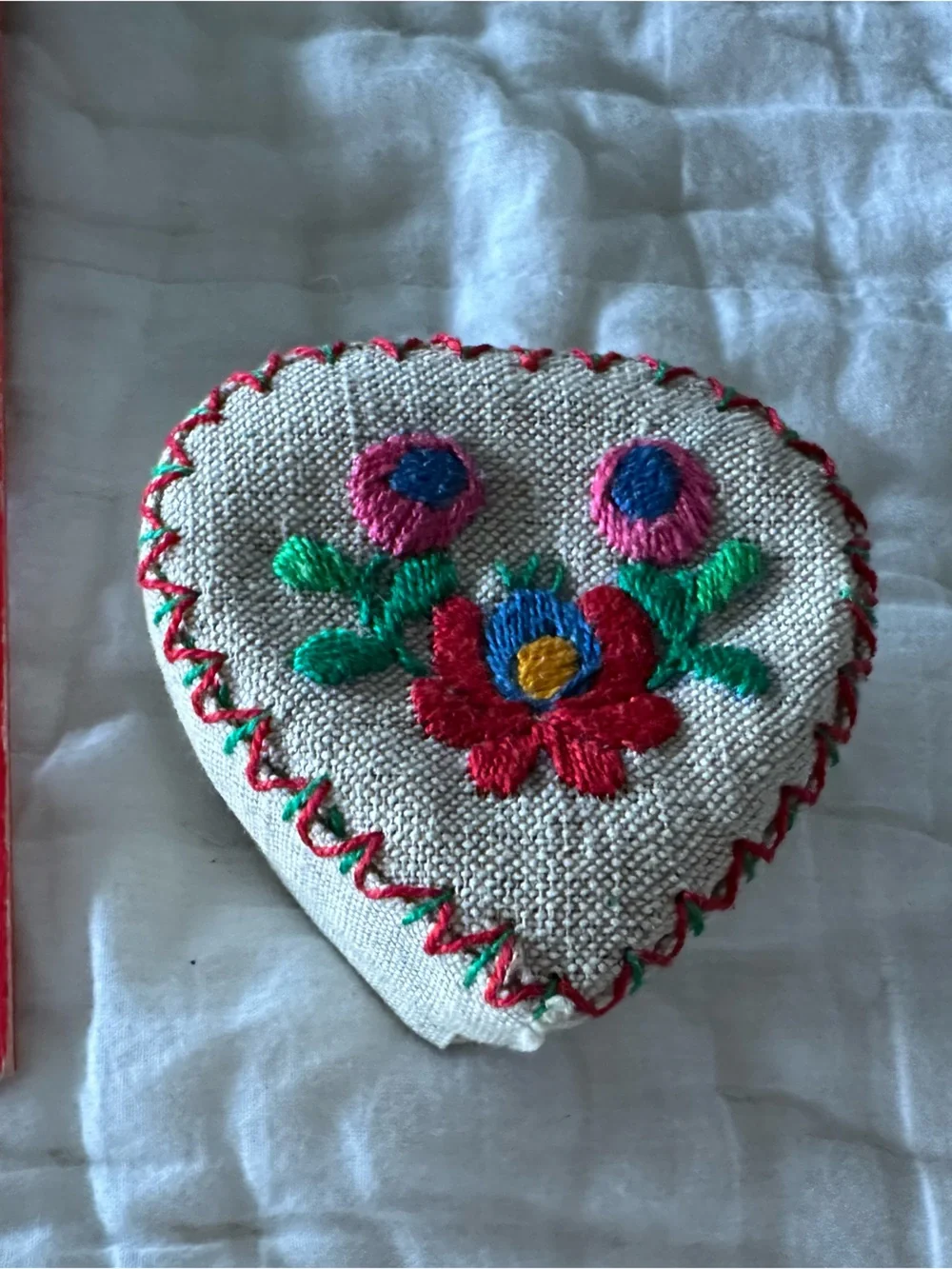 Hungarian Embroidered Trinket Box